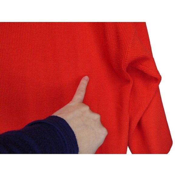 Soft Surroundings Knit Red Sweater Plus Size Women 2X Keyhole 3/4 Sleeve - Picture 12 of 12